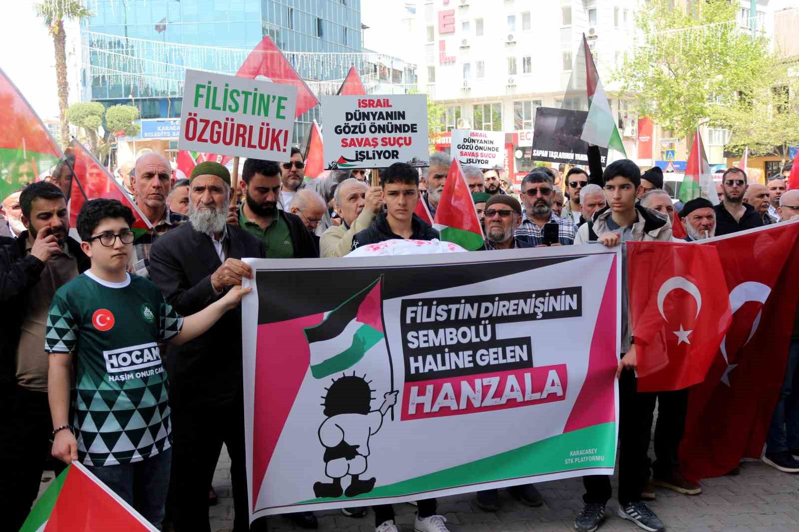 Karacabeyliler haykırdı; Gazze yalnız değildir