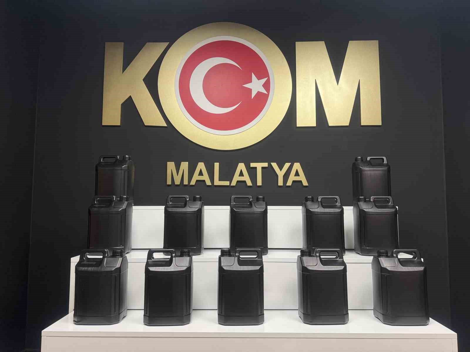 Malatya’da 60 litre etil alkol ele geçirildi