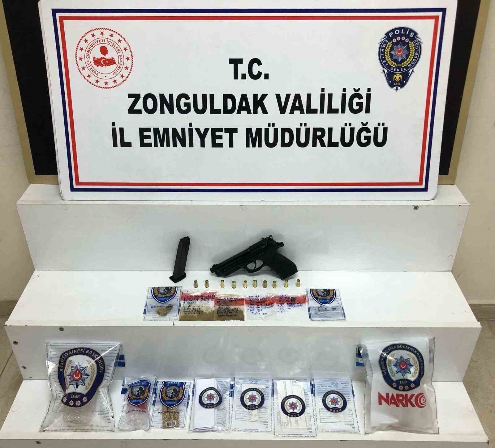 Zonguldak’taki uyuşturucu operasyonunda 2 şüpheli gözaltında
