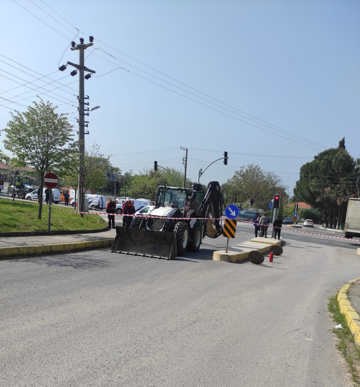 Altyapı &ccedil;alışmalarında delinen doğal gaz borusu ekipleri harekete ge&ccedil;irdi
