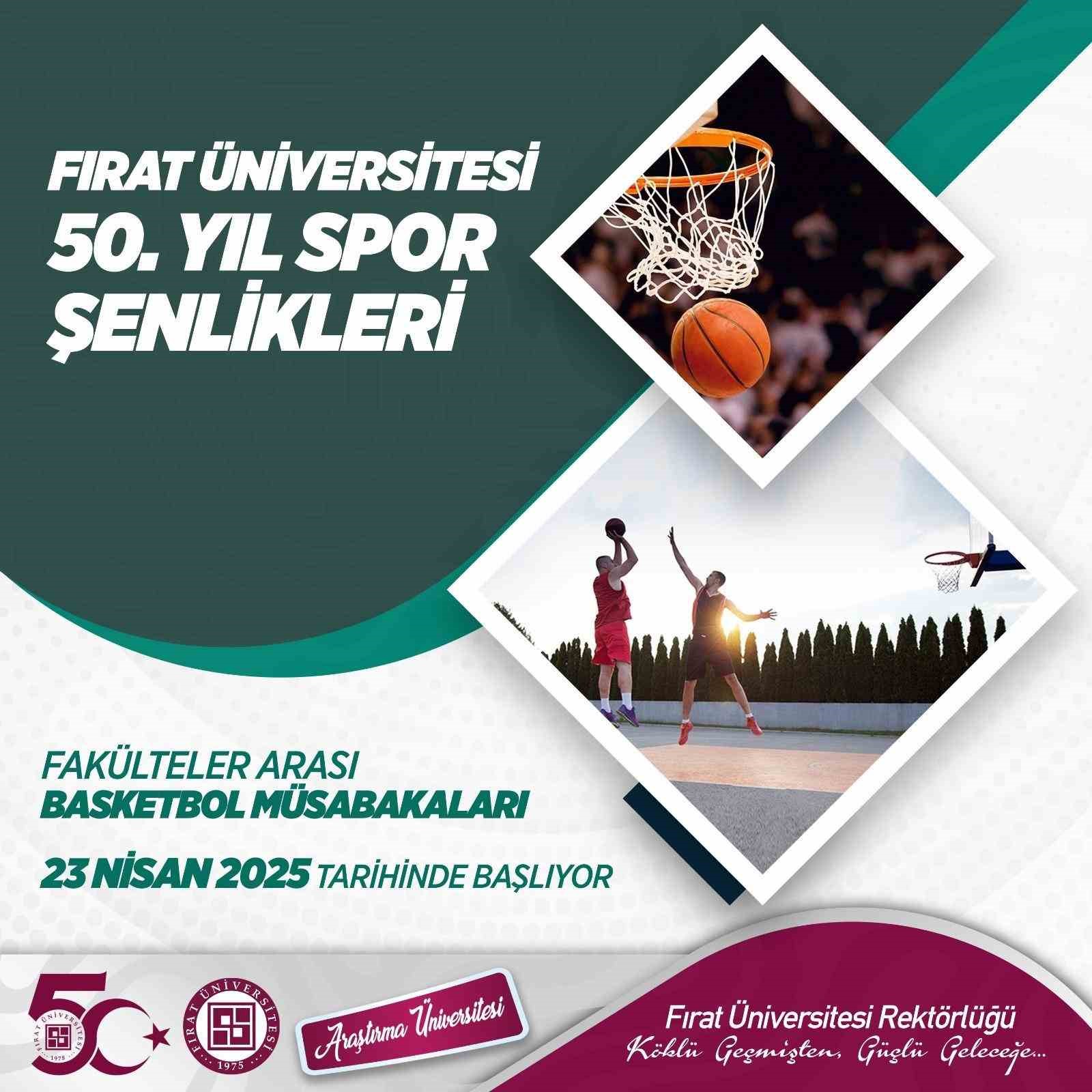 FÜ’de 50. yıl coşkusu spor şenlikleriyle sürüyor