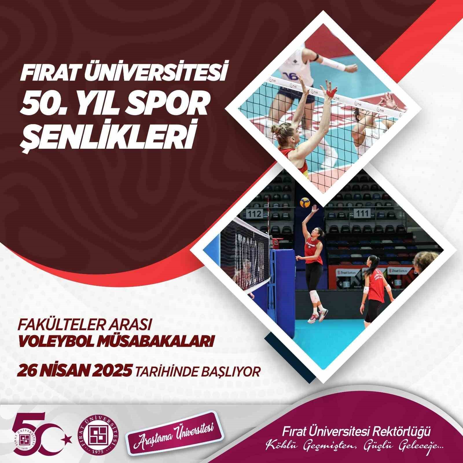 FÜ’de 50. yıl coşkusu spor şenlikleriyle sürüyor
