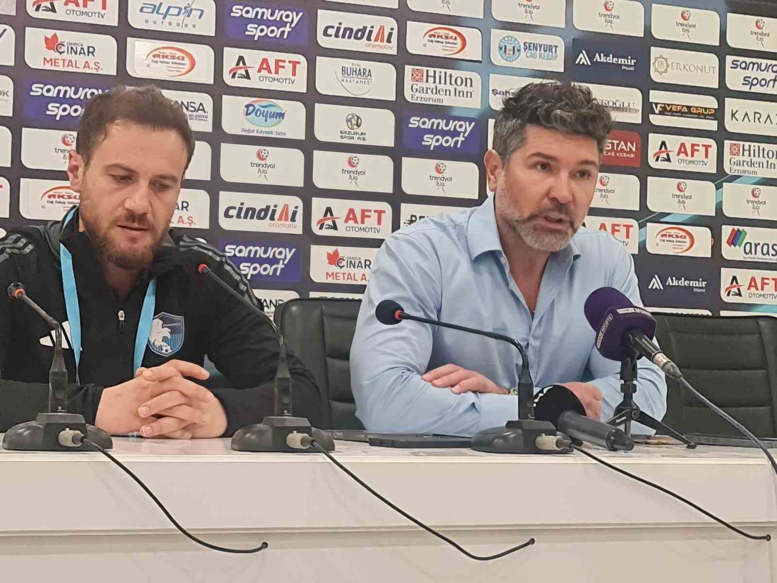 Erzurumspor FK - İstanbulspor maçının ardından