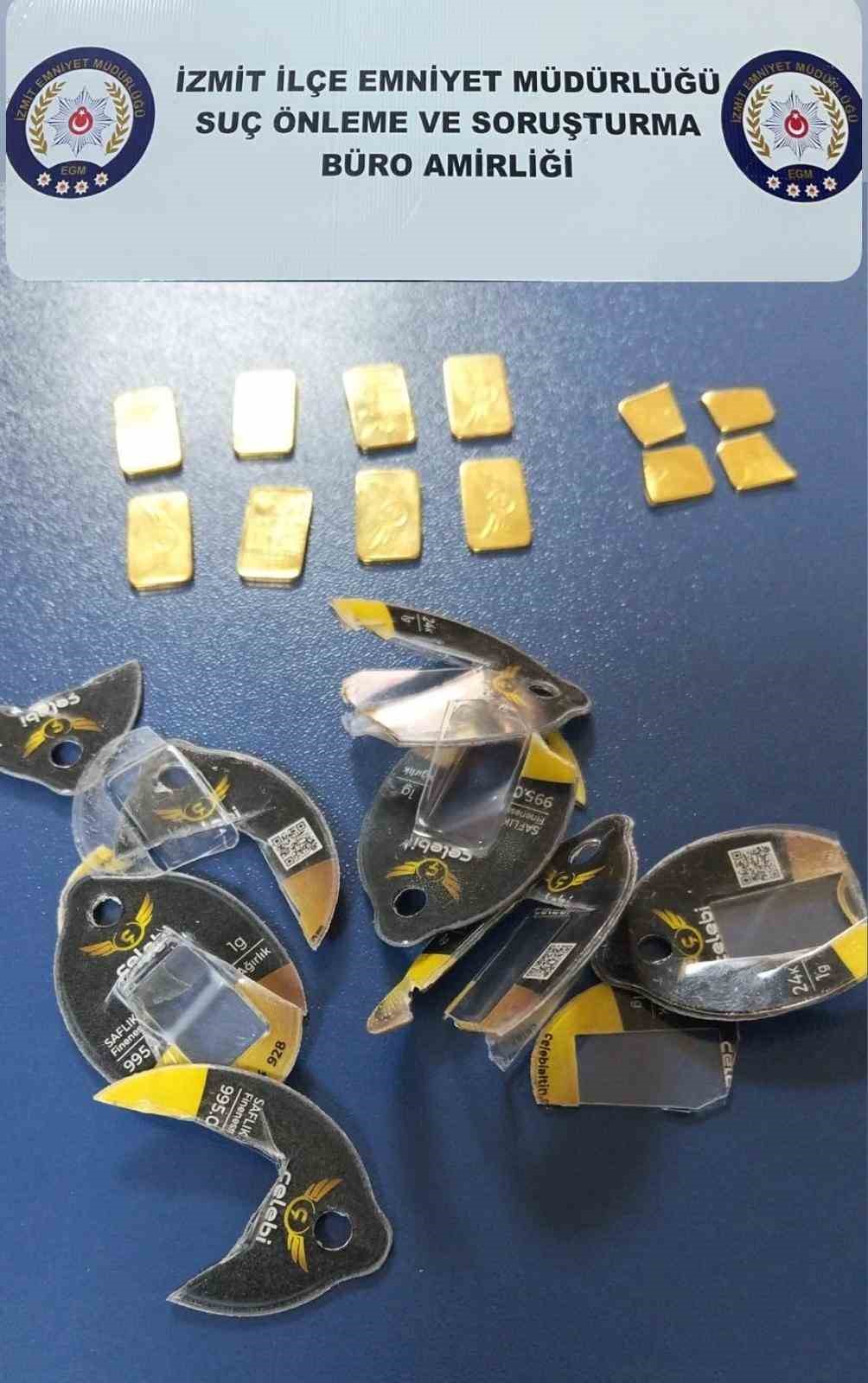 Sahte altın dolandırıcılığına suçüstü