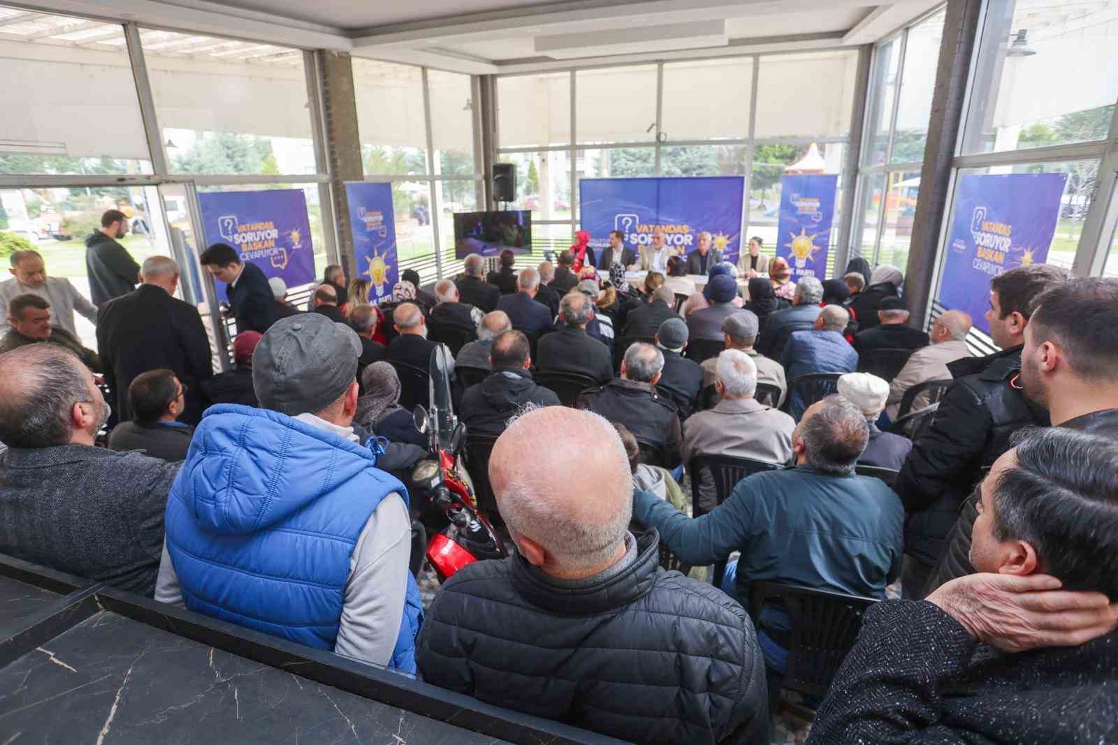 Başkan Sandıkçı: "Hemşehrilerimizle istişare kültürü içerisinde çalışmalarımızı sürdürüyoruz"