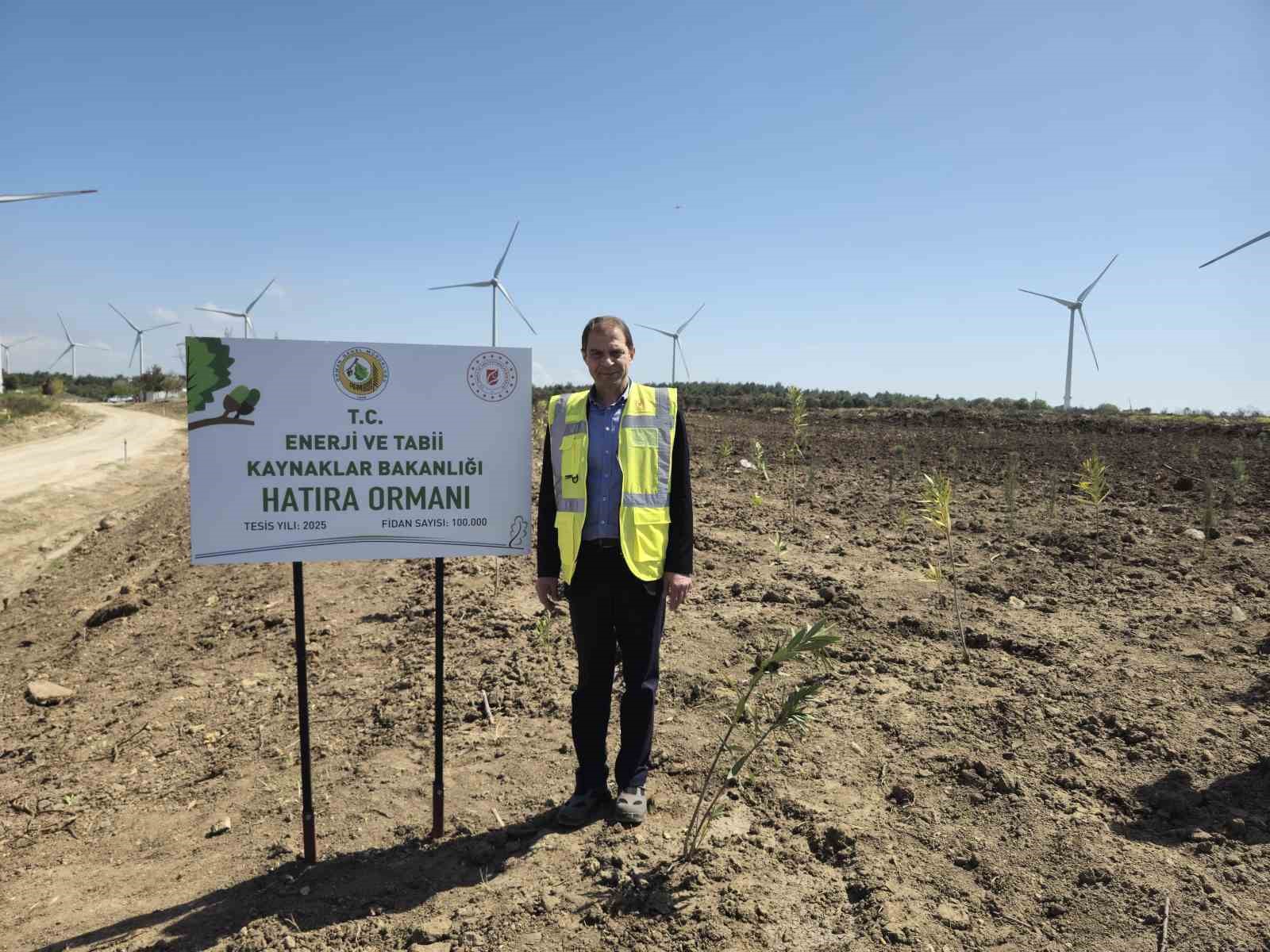 Çanakkale’de 100 bin fidanlık ‘Enerji’ ormanı