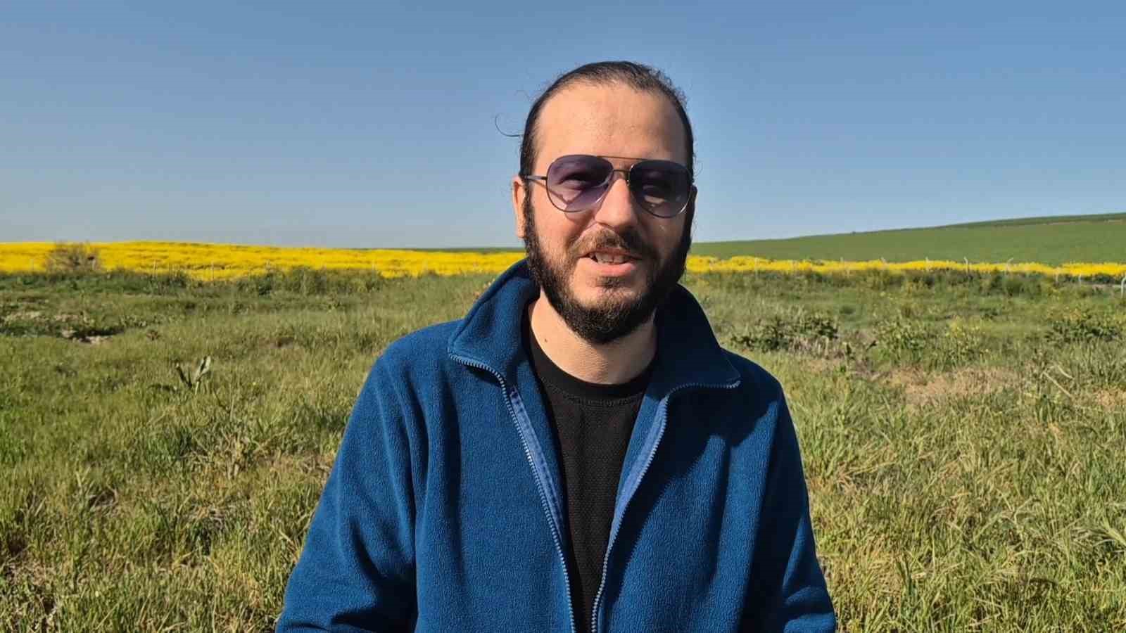 Tarla değil adeta tablo:Tekirdağ&rsquo;da sarı bahar
