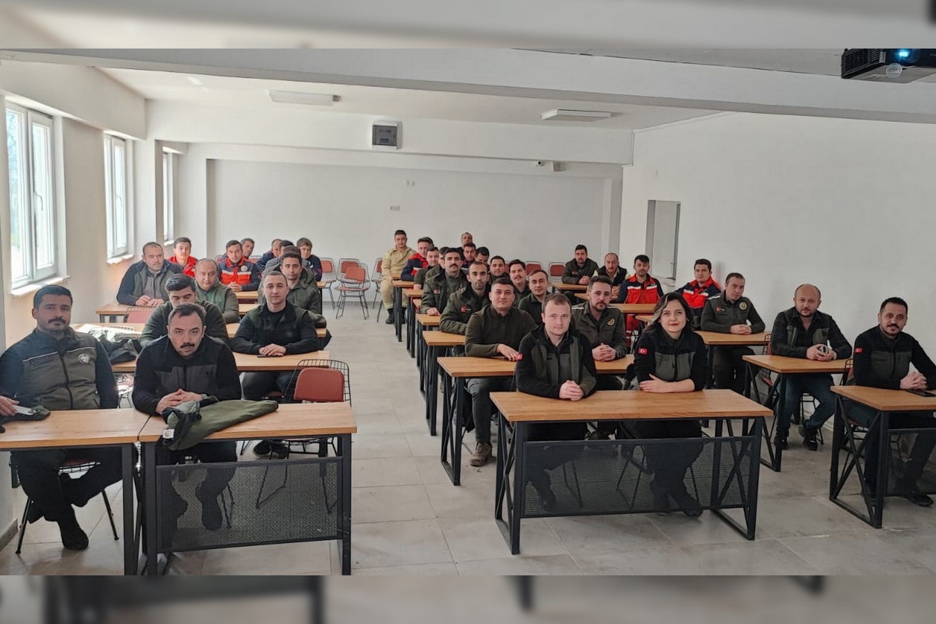 Mudurnu&rsquo;da orman yangınına karşı tatbikatlı eğitim
