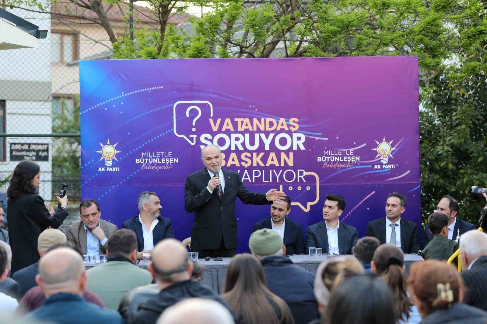 Başkan Faruk &Ouml;zl&uuml; vatandaşla bir araya geldi
