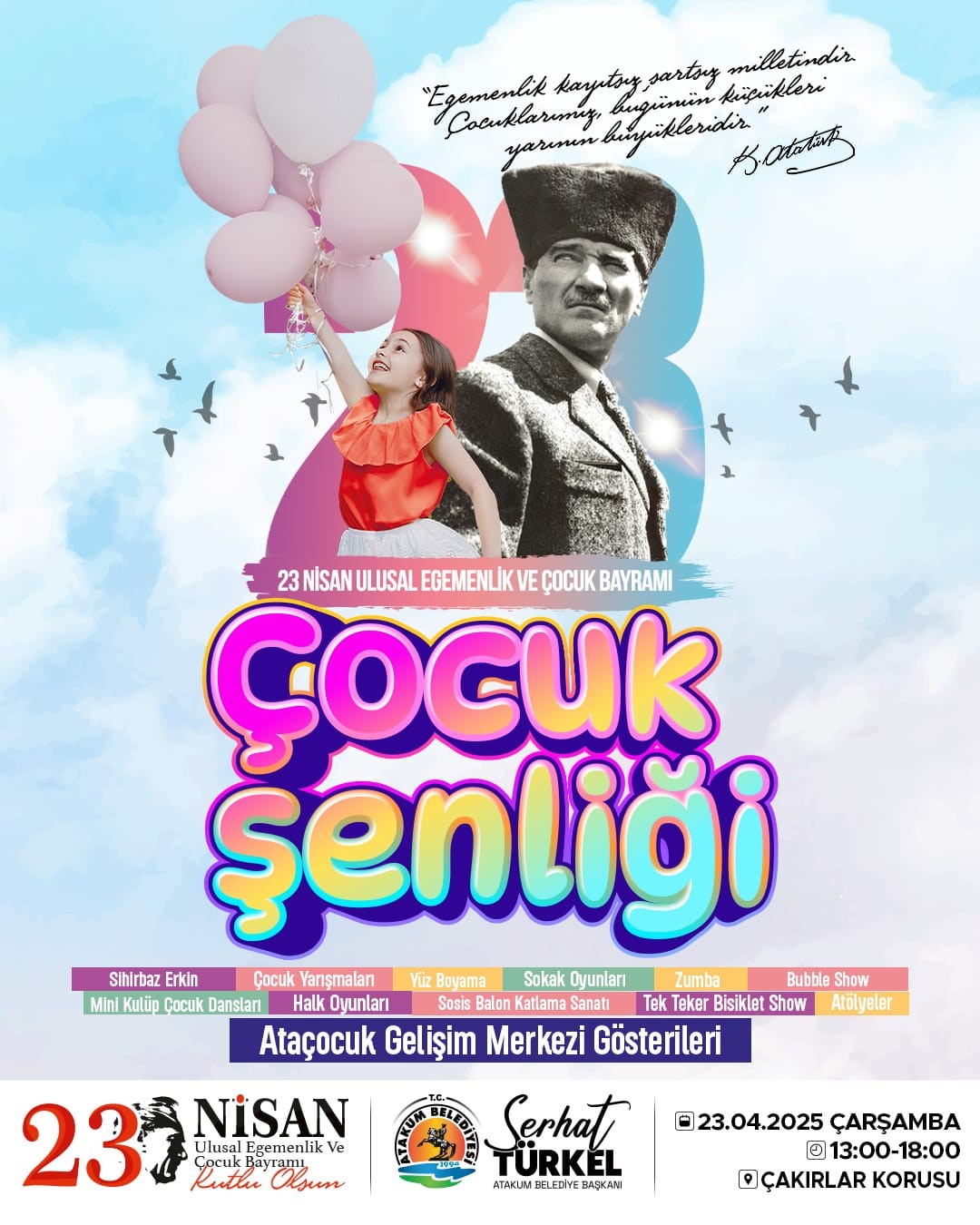 23 Nisan coşkusu Atakum’da yaşanacak