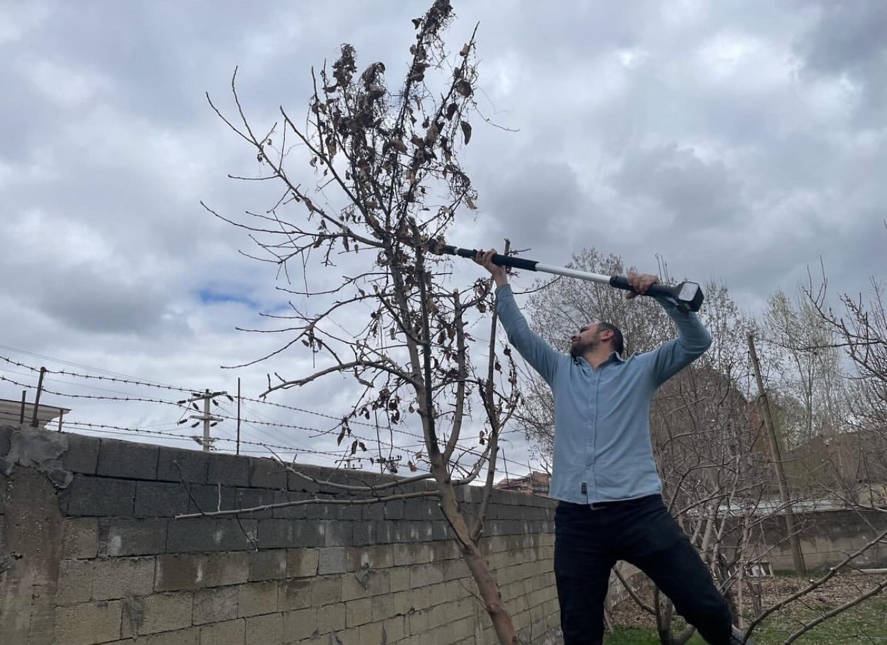 Y&uuml;ksekova&rsquo;da ağa&ccedil;lar budandı, uygulamalı eğitim verildi
