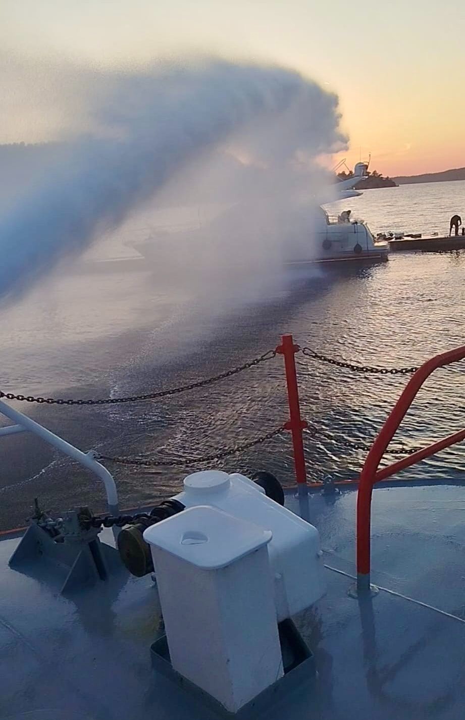 Marmaris’te motoryatta yangın çıktı