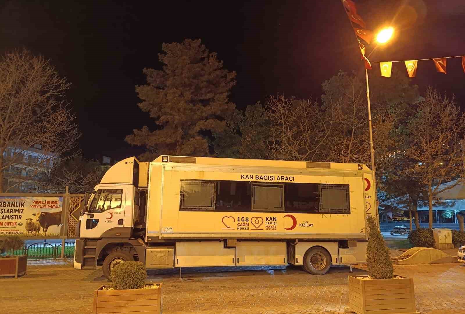 Kızılay kan bağış aracı Beypazarı’nda