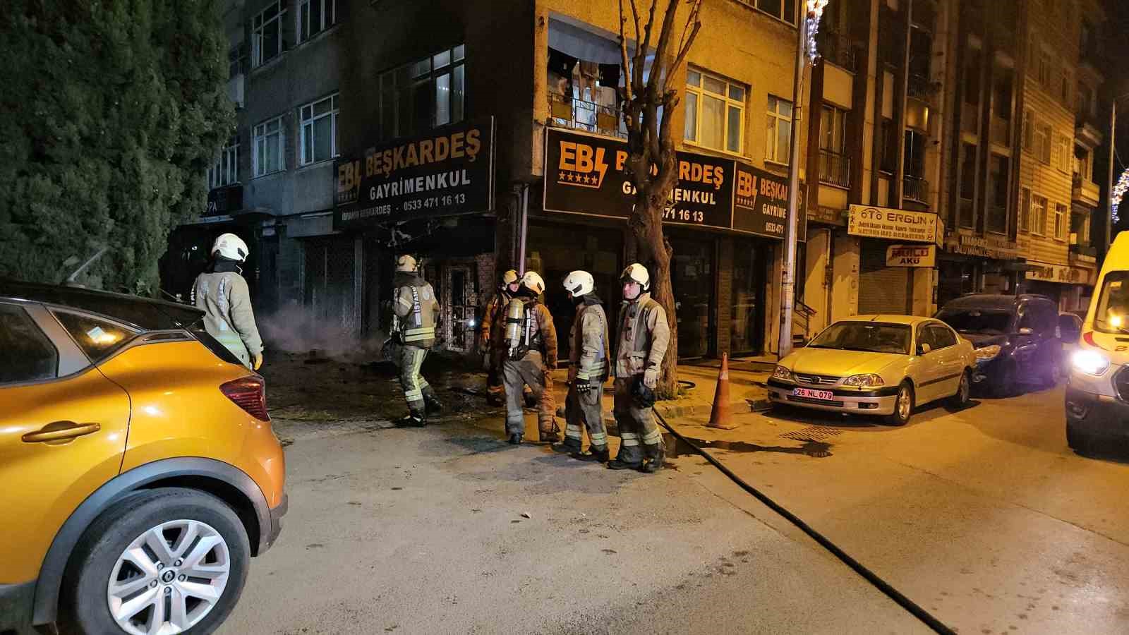 Bayrampaşa’da korkutan doğal gaz yangını