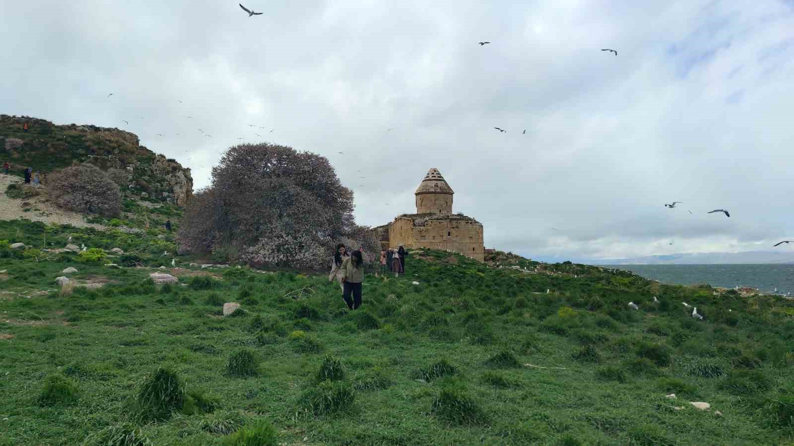 Van Gölü’nün el değmemiş güzelliği Çarpanak Adası
