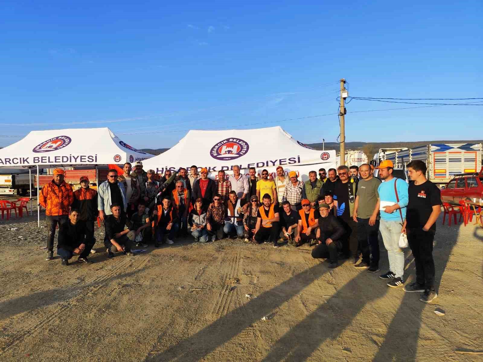 Hisarcık&rsquo;ta tek kurşun ve tavşan hedef atışı yarışması
