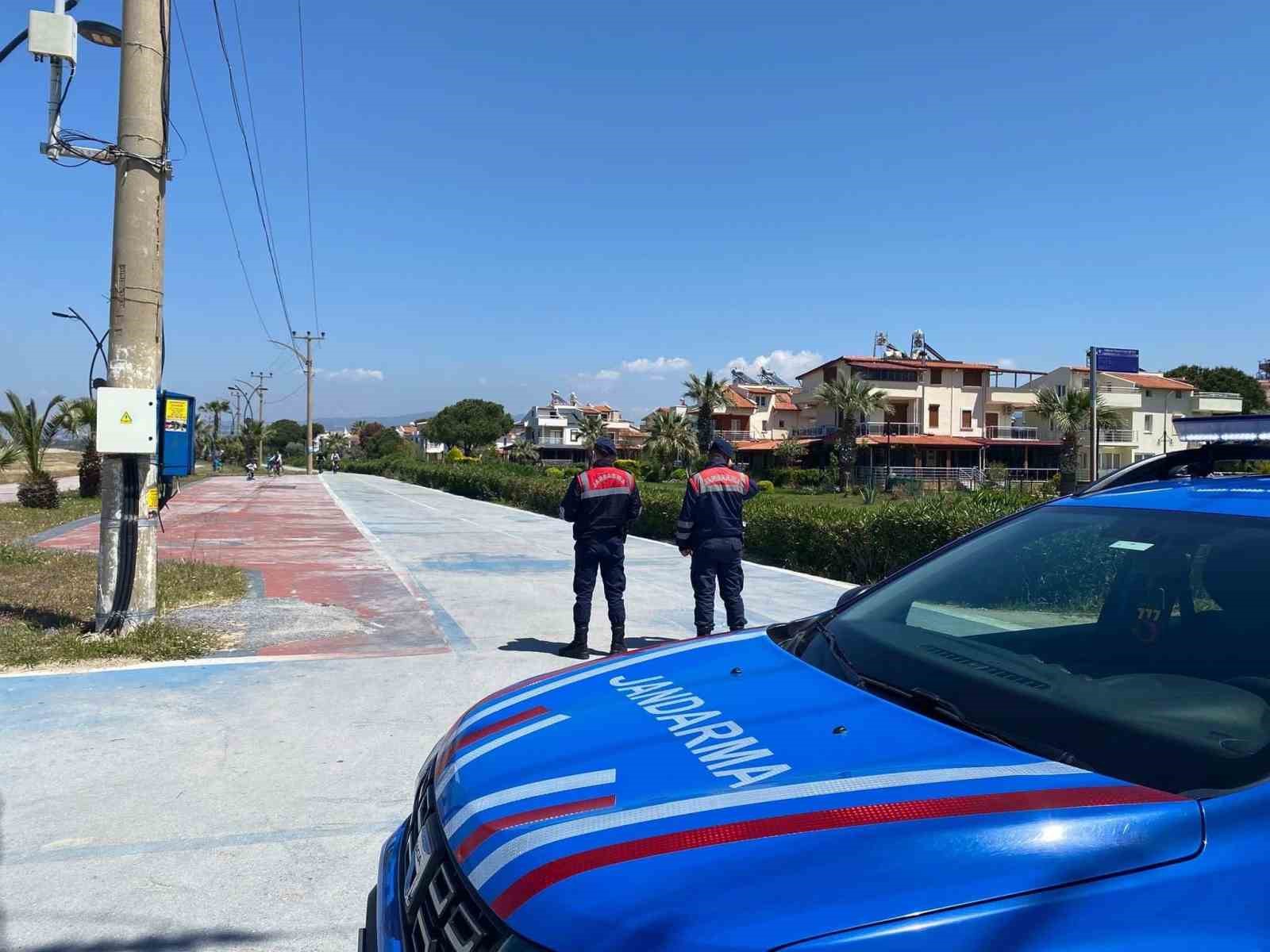 Jandarmadan bisiklet yolu denetimi