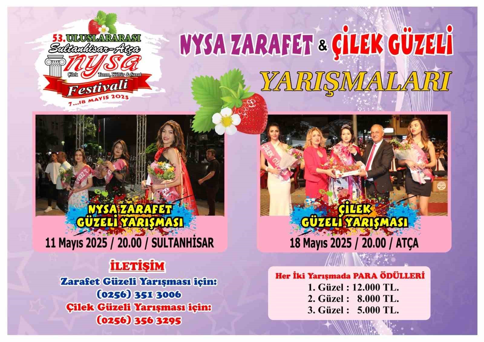 Sultanhisar&rsquo;da g&uuml;zellik yarışmalarının tarihleri belli oldu
