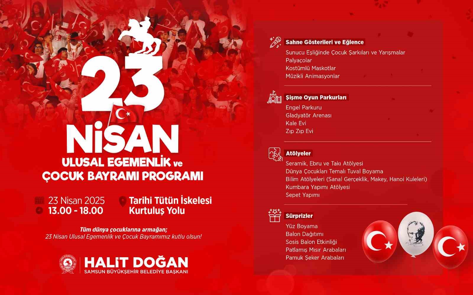Başkan Doğan&rsquo;dan &ccedil;ocuklara 23 Nisan daveti

