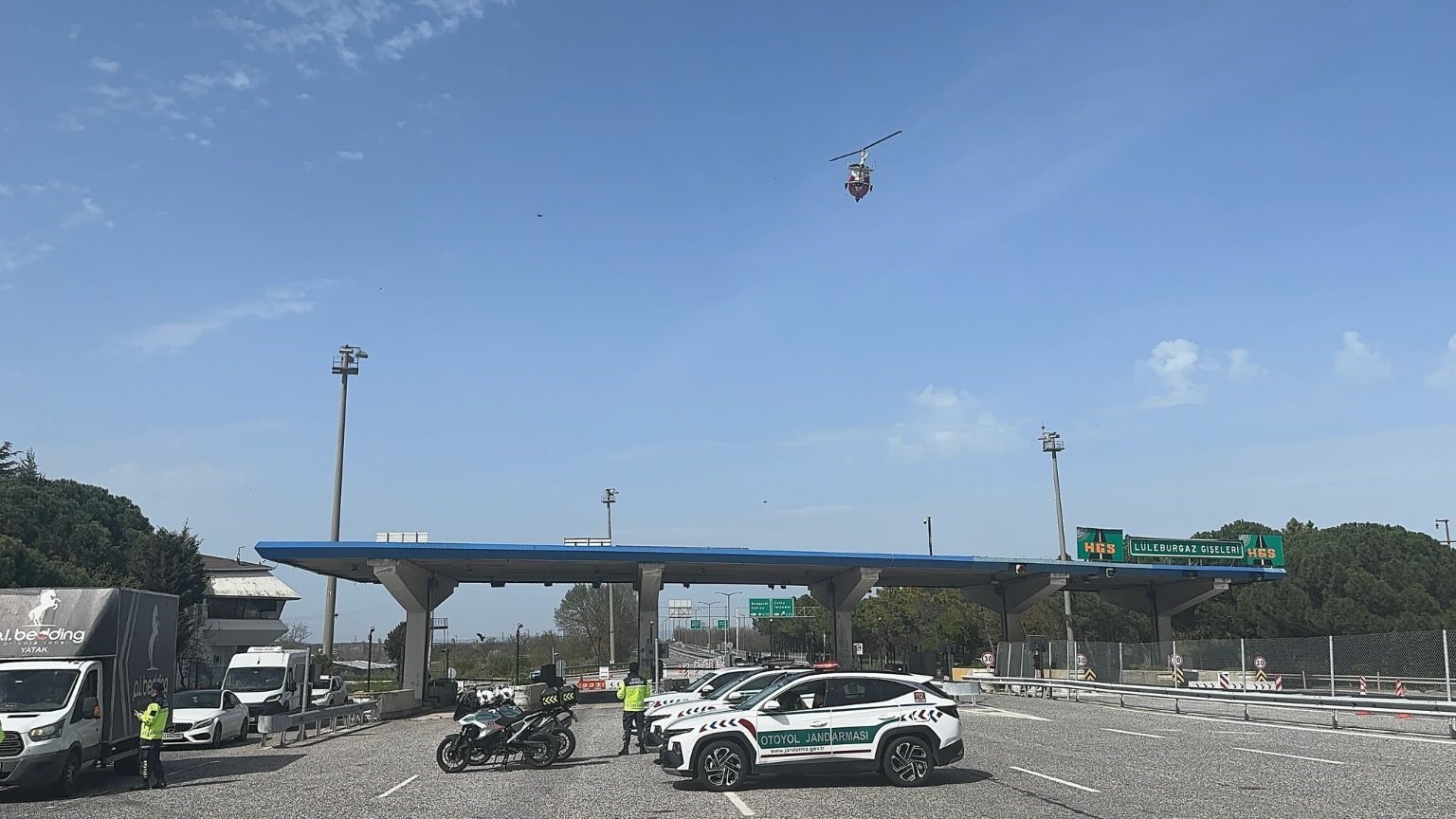 Kırklareli’nde Cayrokopter ile trafik denetimi