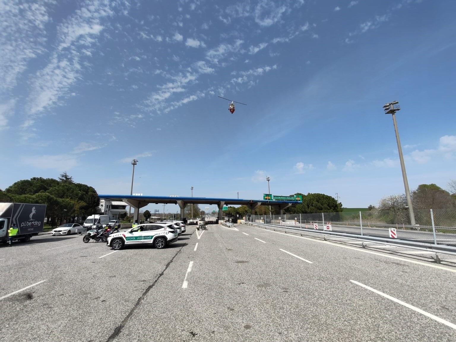 Kırklareli&rsquo;nde Cayrokopter ile trafik denetimi
