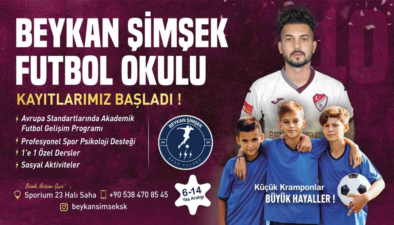 Elazığspor’un yıldızı Beykan Şimşek, kentte futbolun yıldızlarını yetiştirecek