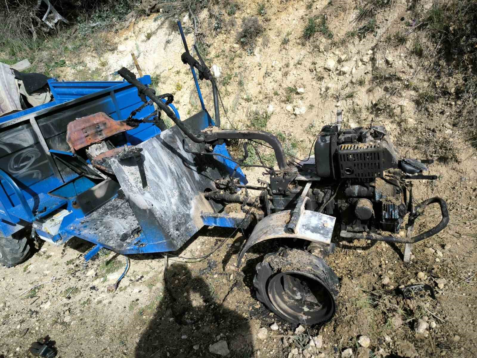 Karaman’da çıkan yangında 11 küçükbaş hayvan telef oldu