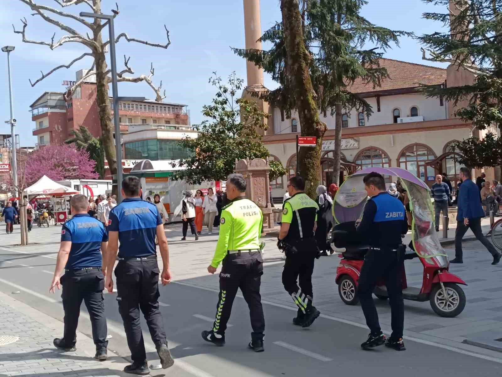 Trafiğe kapalı alanlarda motosiklet denetimi