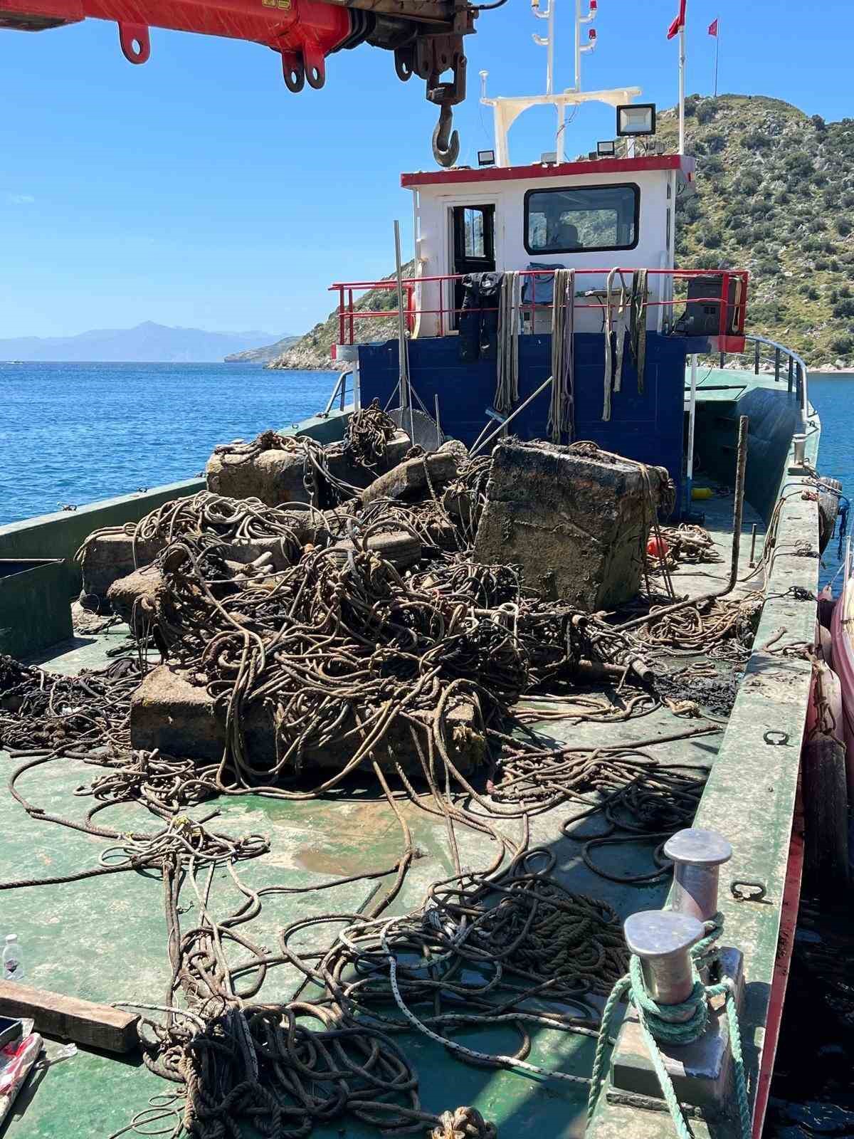 Antik limandaki tonozlar kaldırıldı