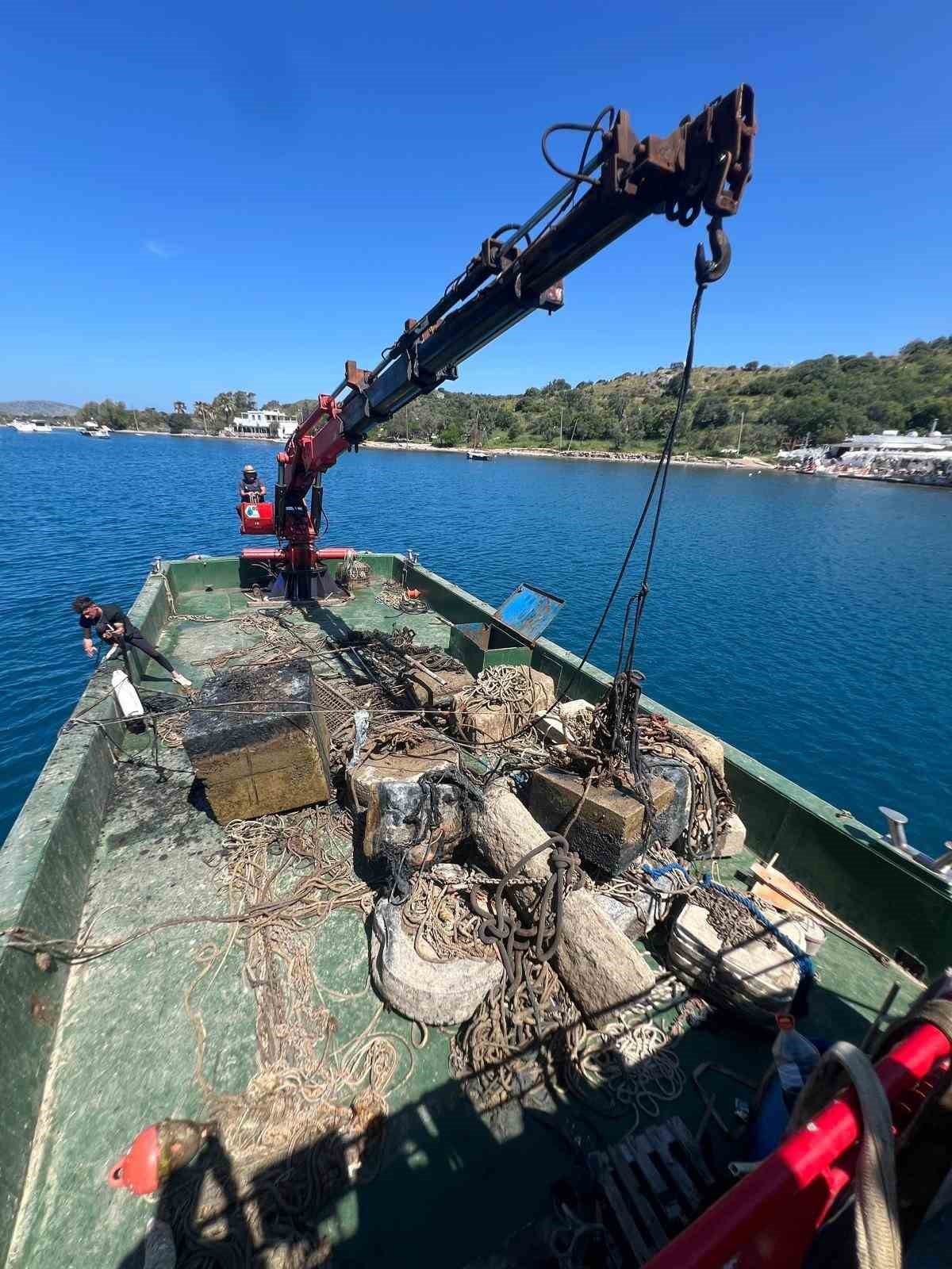 Antik limandaki tonozlar kaldırıldı
