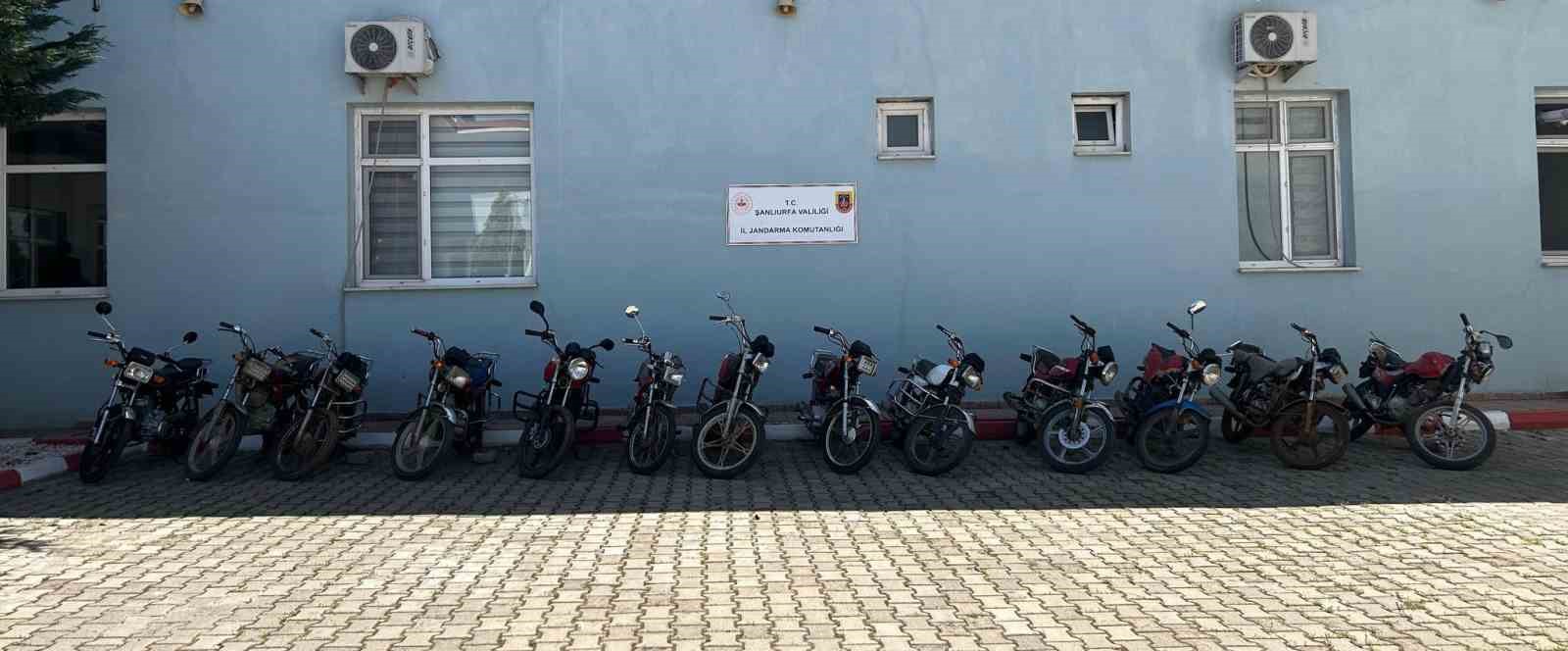 Şanlıurfa&rsquo;da motosiklet hırsızlarına operasyon: 14 g&ouml;zaltı
