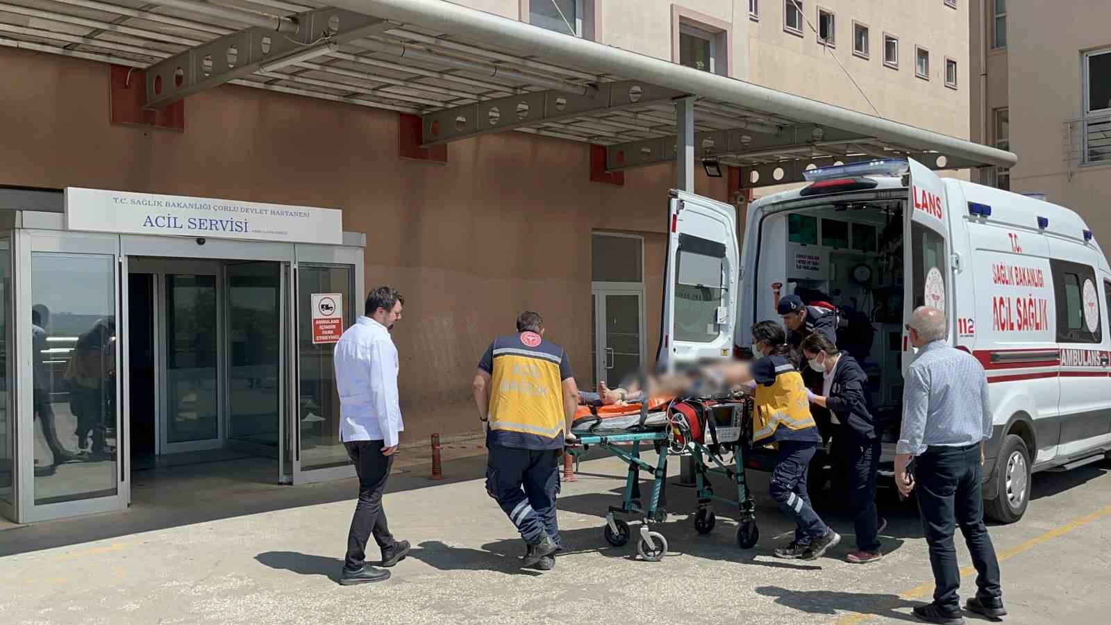 Tekirdağ’da akıma kapılan işçi ağır yaralandı