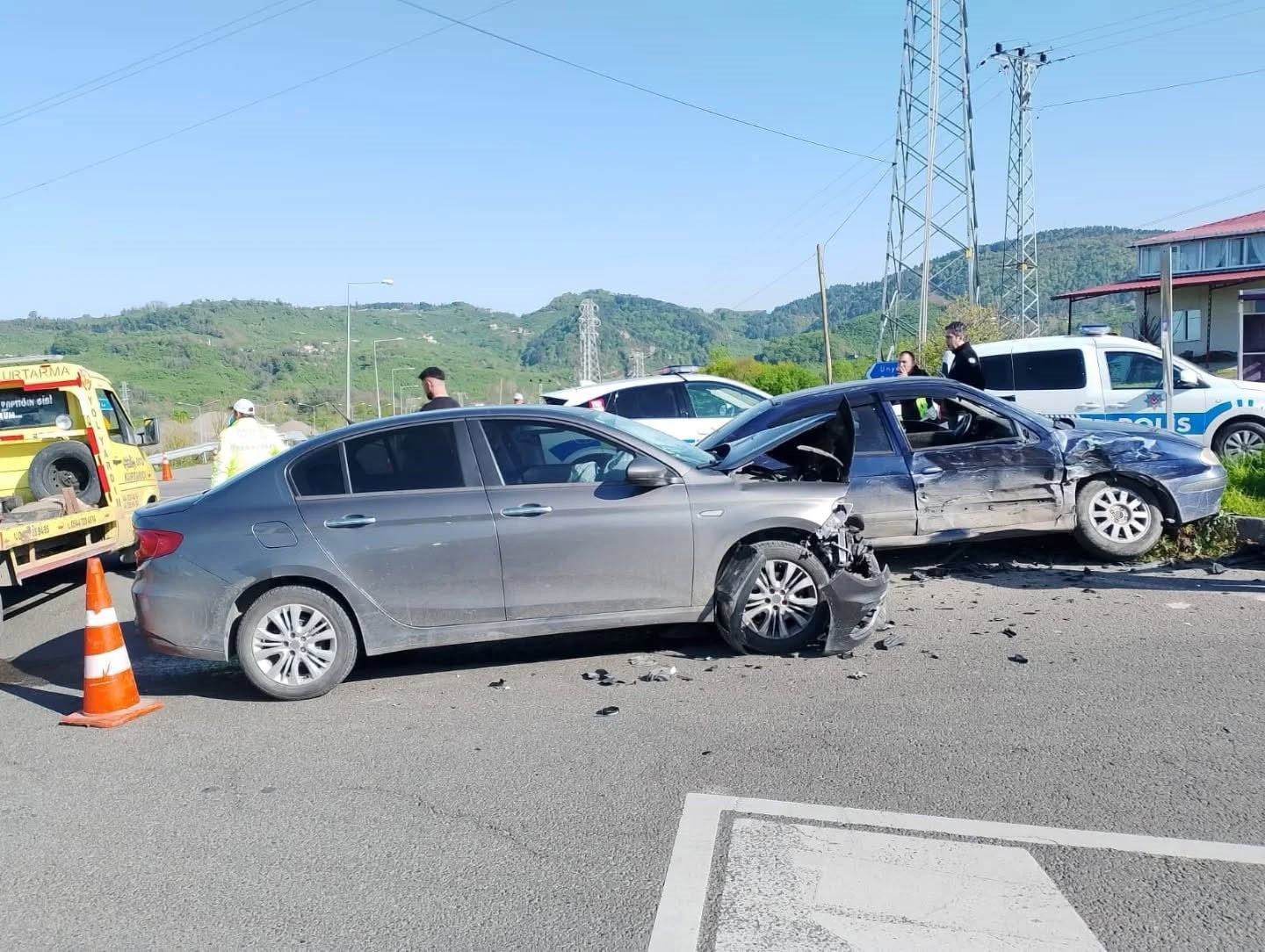 Ordu’da trafik kazası: 2 yaralı