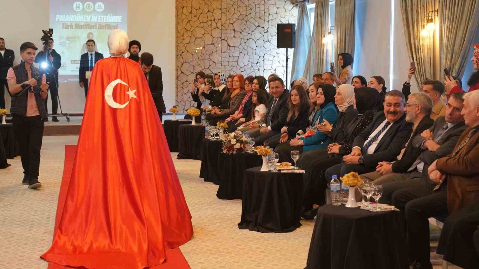 "Palandöken’in eteğinde Türk motifleri defilesi" büyük beğeni topladı