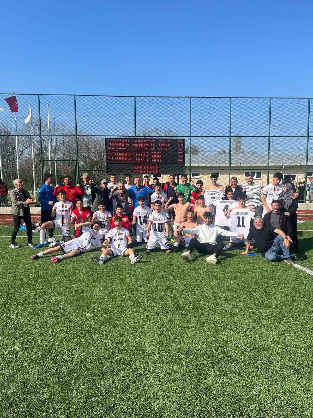 U-16 Türkiye Şampiyonası 1. Kademe Müsabakalarının şampiyonu Gazi Mahallesispor oldu