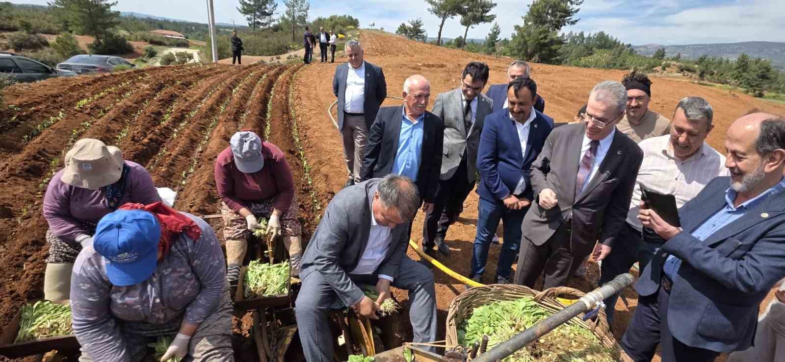 Başkan P&uuml;t&uuml;n, Genel Başkan Yardımcısı Osmanağaoğlu ile birlikte Beyağa&ccedil;lı &ccedil;ift&ccedil;ilerle buluştu
