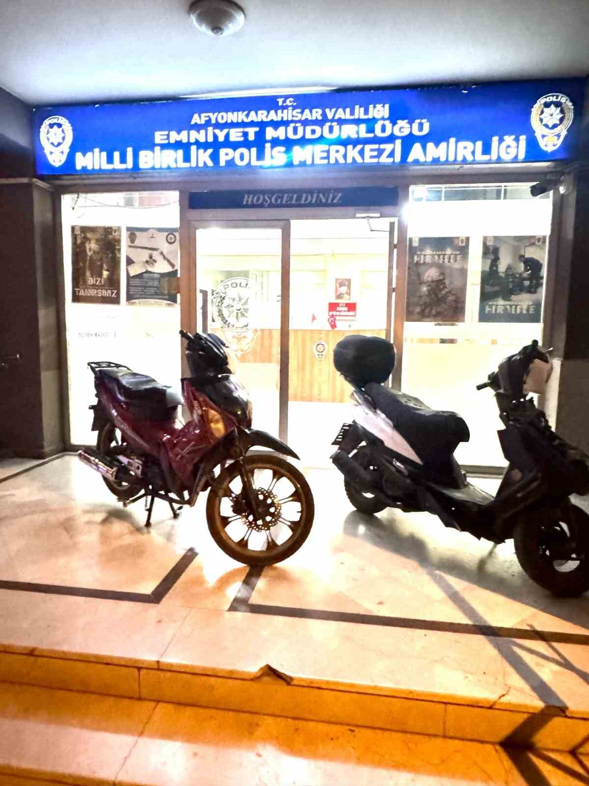 Bekçilerin dikkati sayesinde motosiklet hırsızları yakalandı