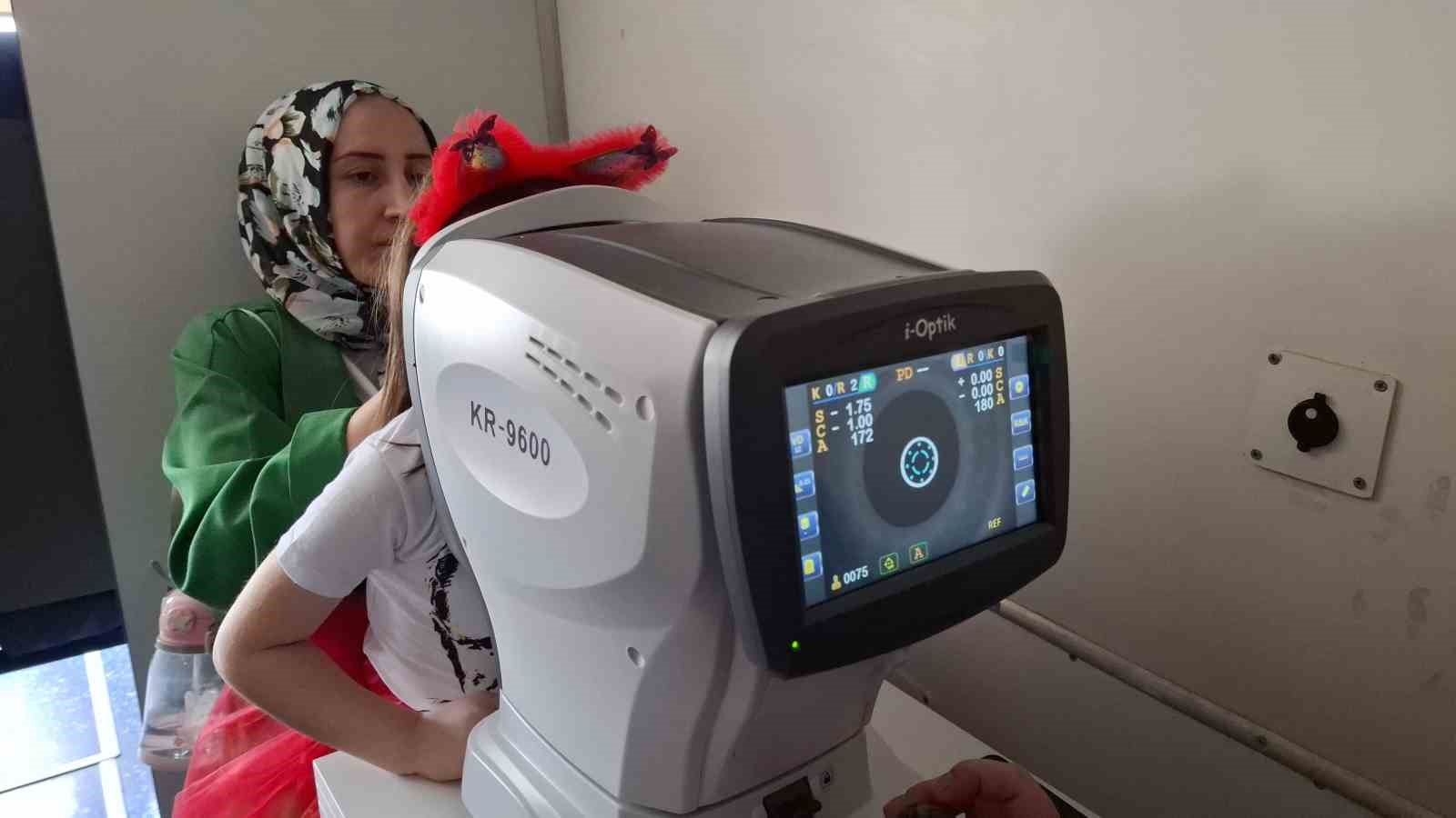 Düzce’de mobil göz taraması başladı