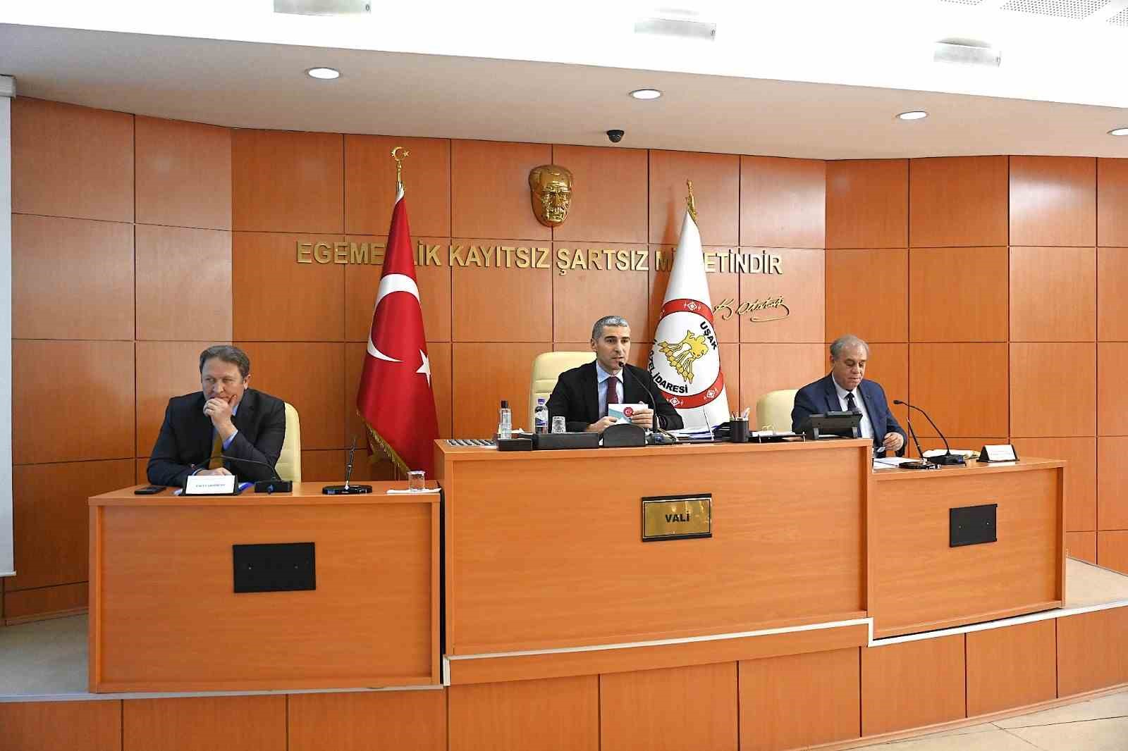 Uşak İl Koordinasyon Kurulu Toplantısı yapıldı