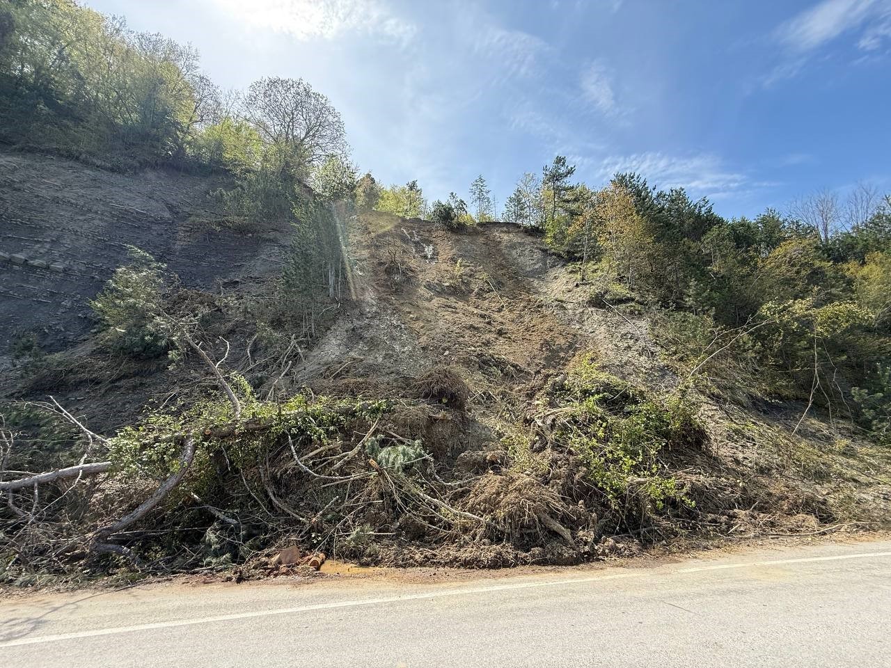 Bartın’da heyelan
