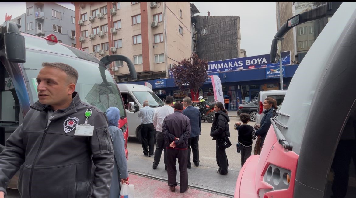 Bursa’da tramvay yangını paniğe neden oldu