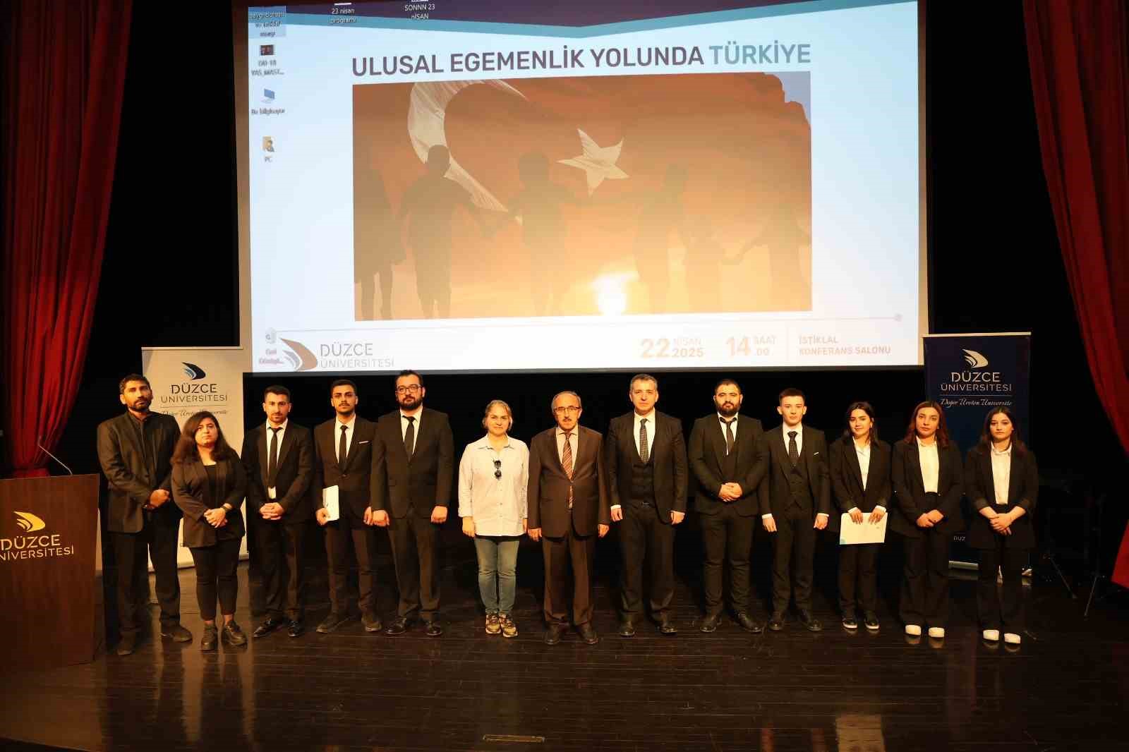 23 Nisan coşkusu Düzce Üniversitesi’nde yaşandı