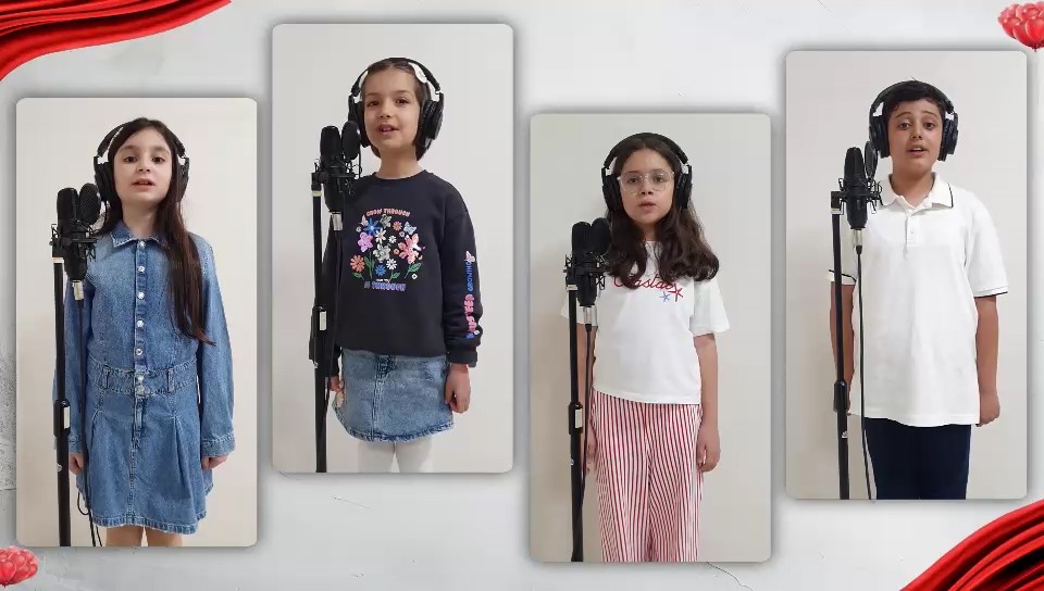 Çocuk korosundan "Türk Çocuklarının Sesi" klibi