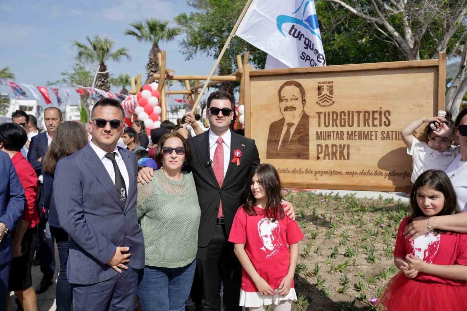 Bodrum’da Muhtar Satılmış’ın adının verildiği park açıldı