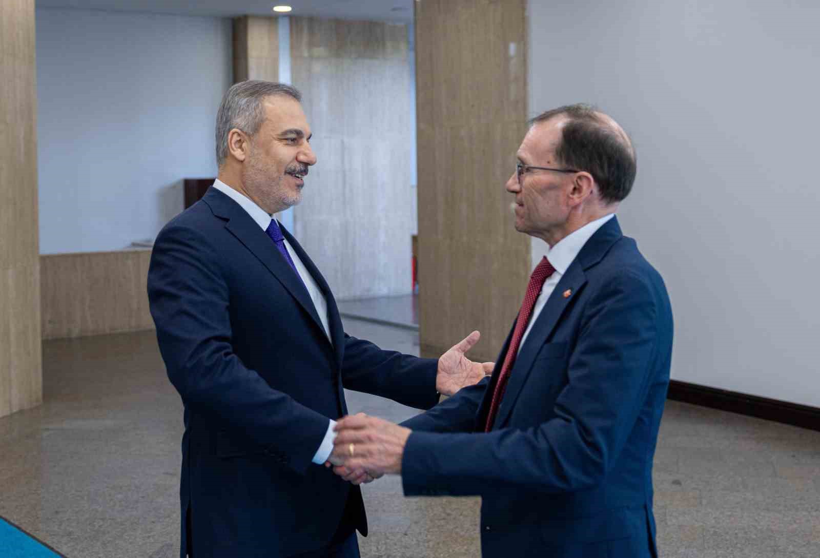 Dışişleri Bakanı Fidan, Norveçli mevkidaşı ile bir araya geldi