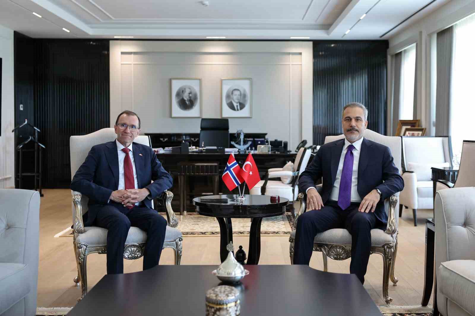 Dışişleri Bakanı Fidan, Norveçli mevkidaşı ile bir araya geldi