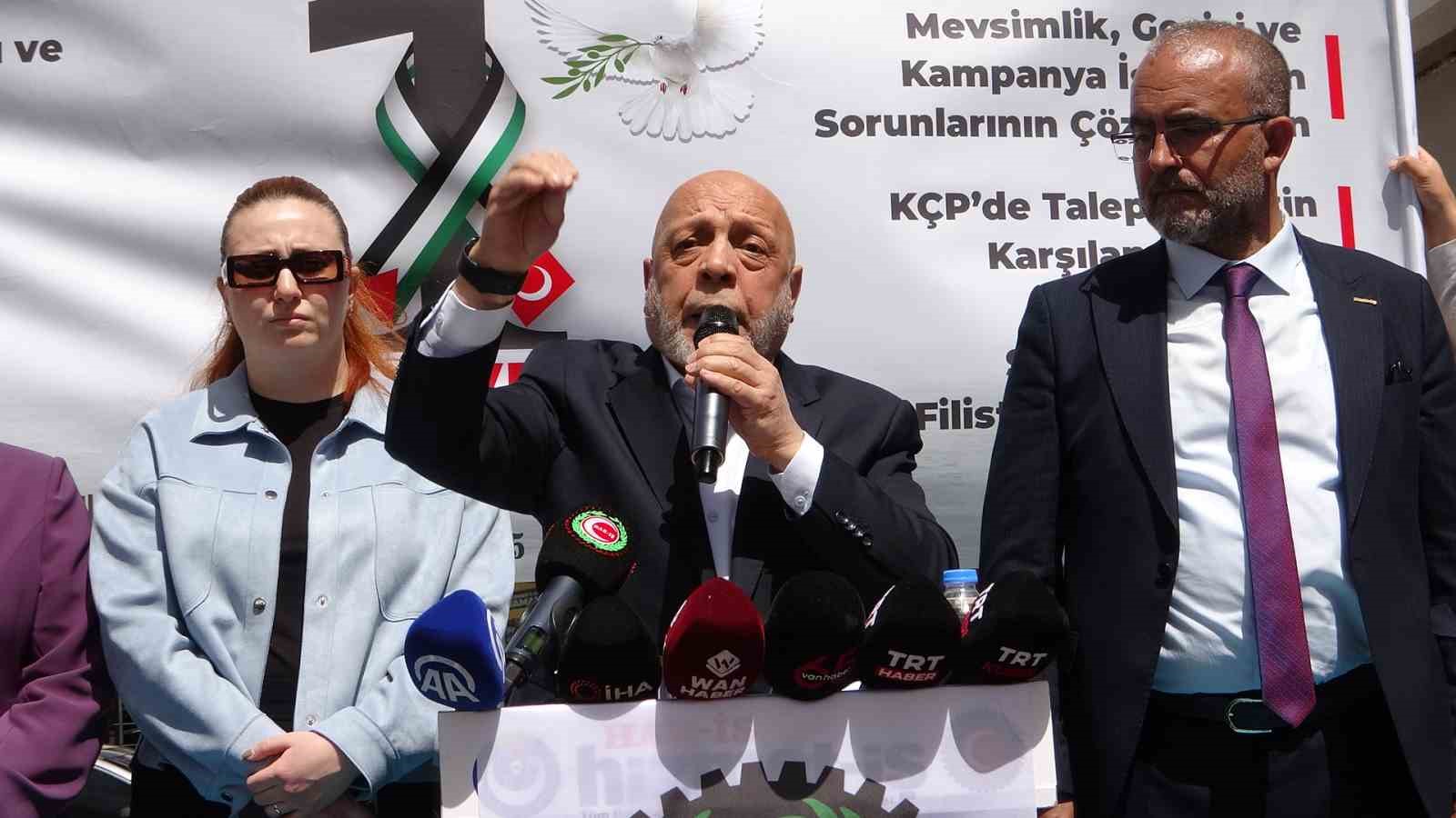 Hak-İş Genel Başkanı Arslan: "Kandil’in bu ülkeye söz sahibi olmasını istemiyoruz"