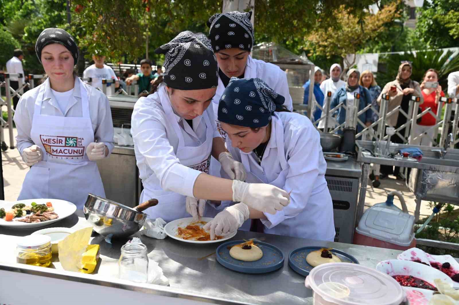 Gastronomi panayırında liseler arası yemek yarışması