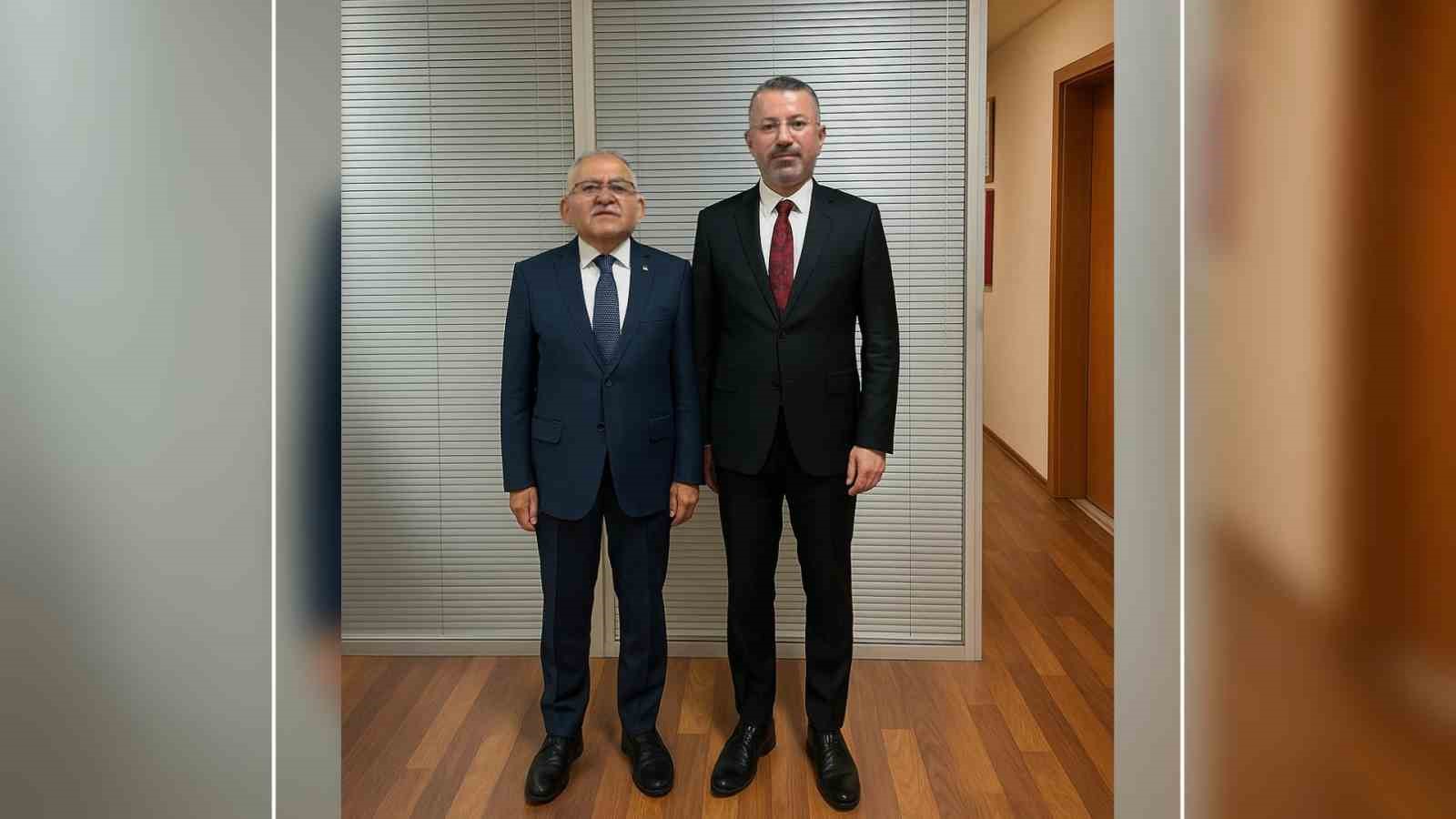 Rektör Kırışık, Başkan Büyükkılıç ile iş birliği görüşmesi yaptı