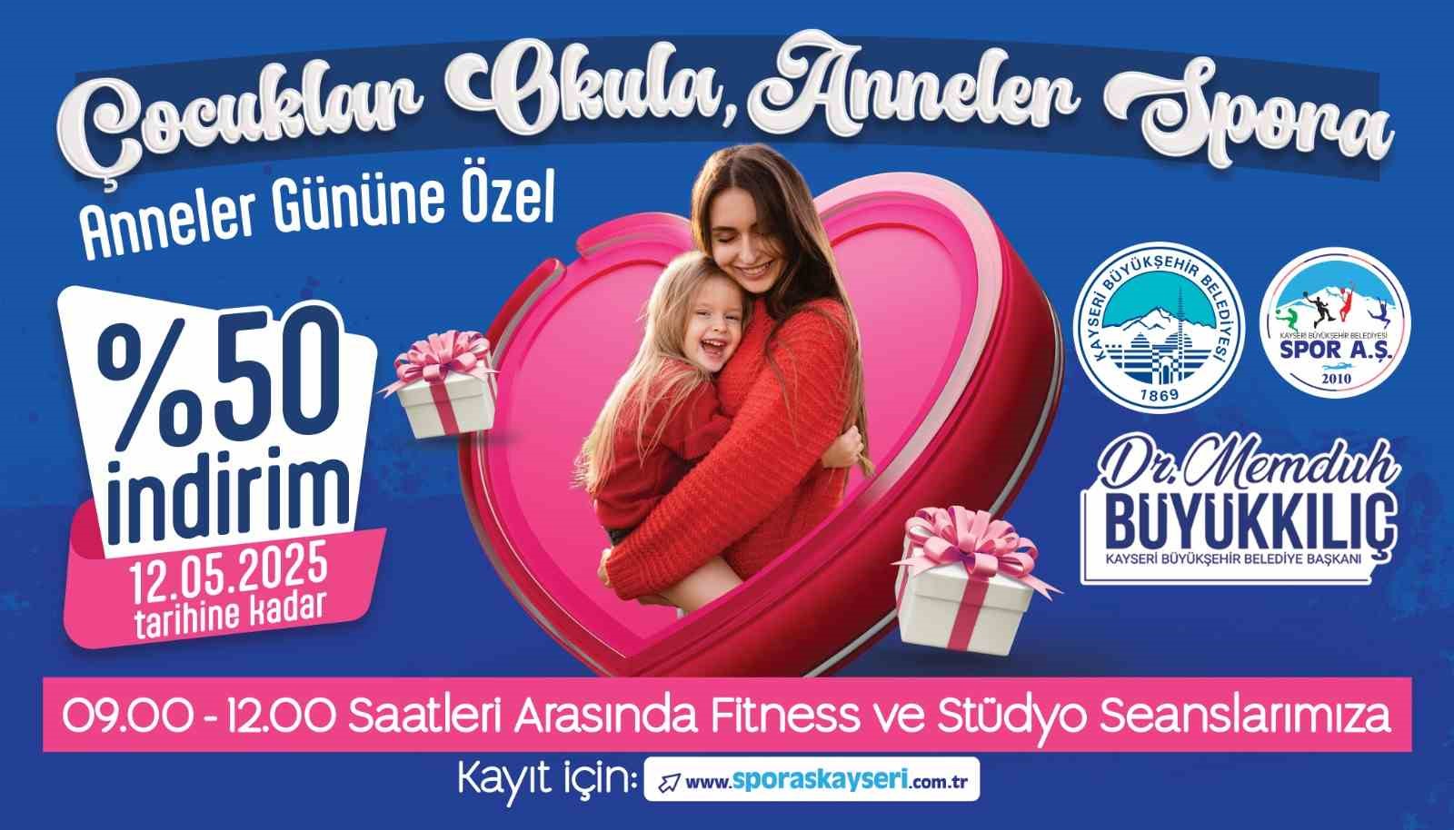 Büyükşehir Spor A.Ş.’den Anneler Günü sürprizi: ‘Çocuklar Okula, Anneler Spora’